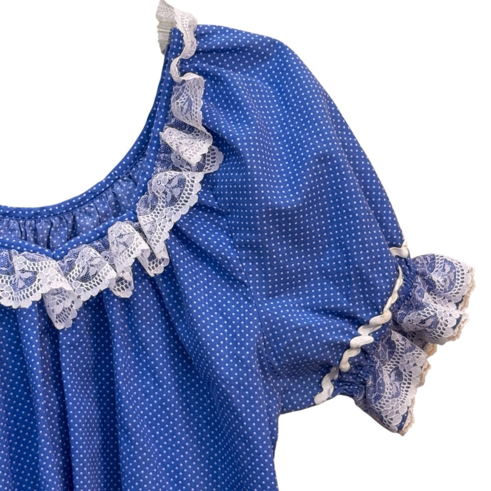 Rockmount Ranch Wear Vintage 70s Puff Sleeve Top Circle Skirt Square Dance Dress - Picture 4 of 8